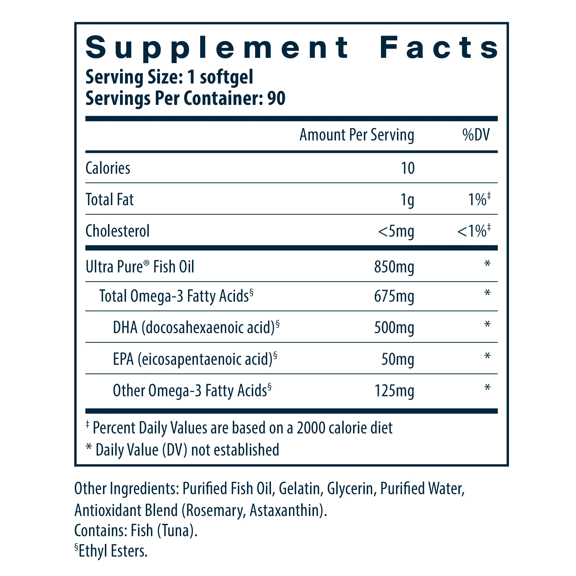 Ultra Pure® Fish Oil 675 High Omega-3 DHA Pharmaceutical Grade - Image 3